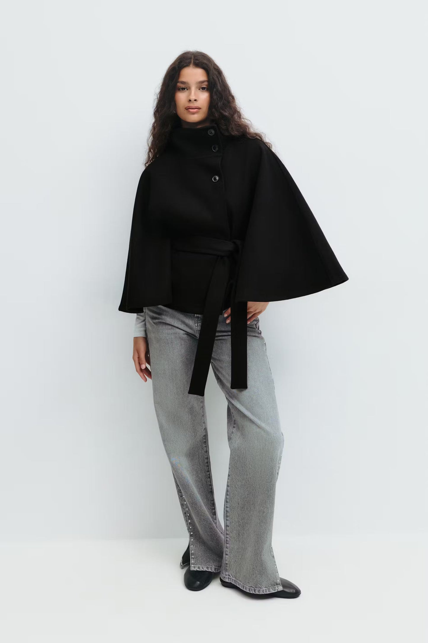 Liv | Belt Cape Coat