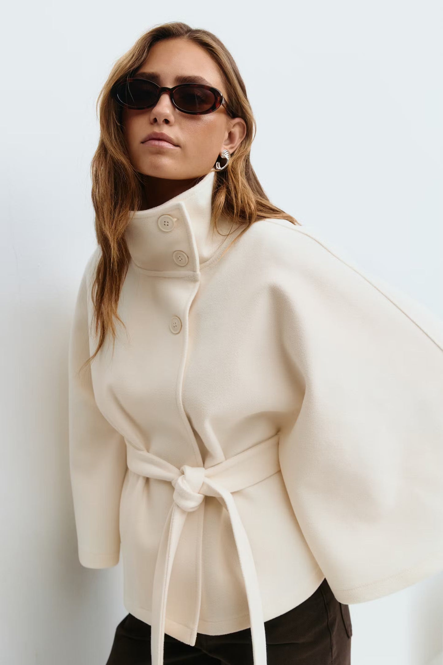 Liv | Belt Cape Coat