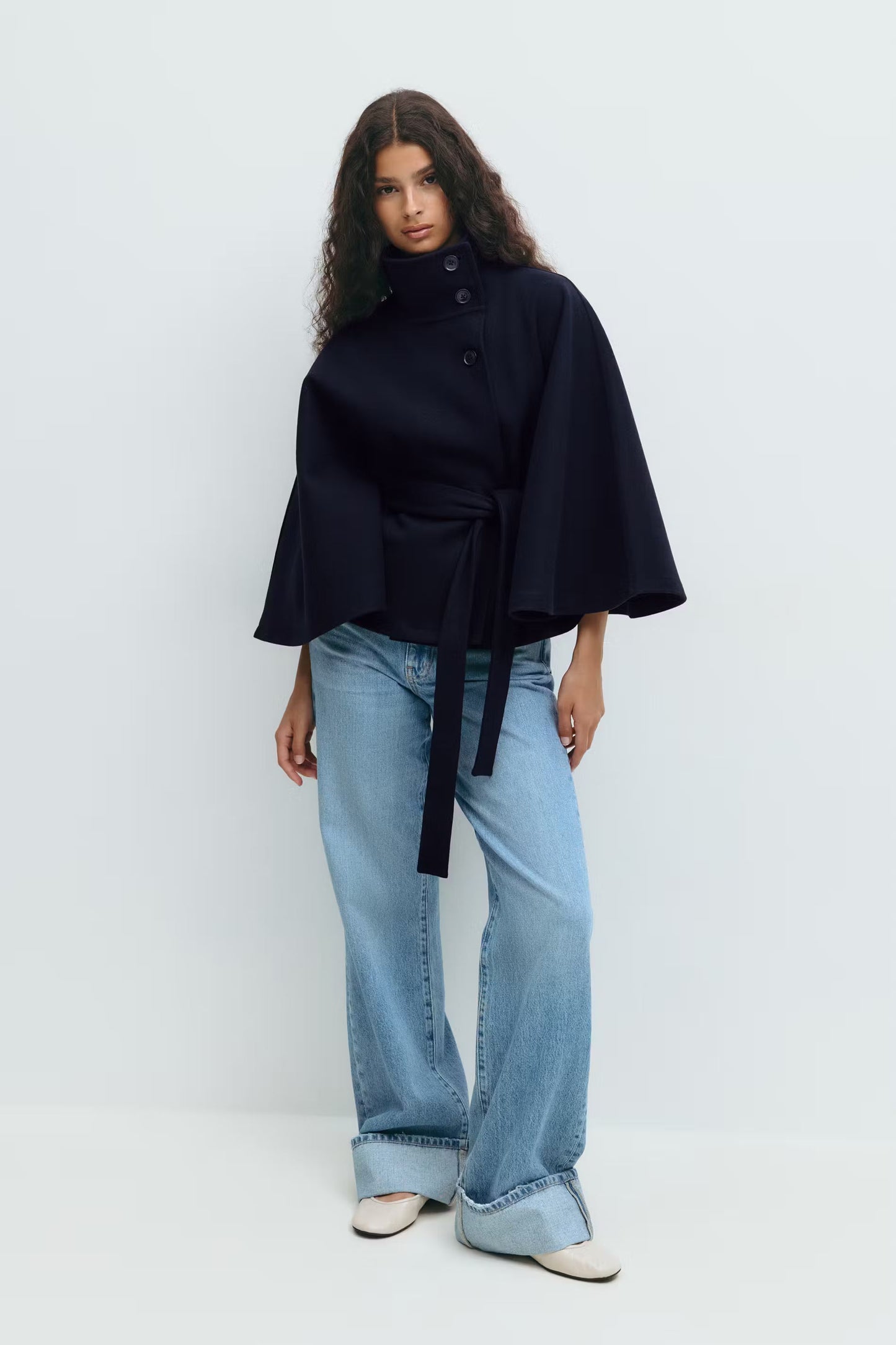 Liv | Belt Cape Coat