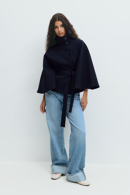 Liv | Belt Cape Coat