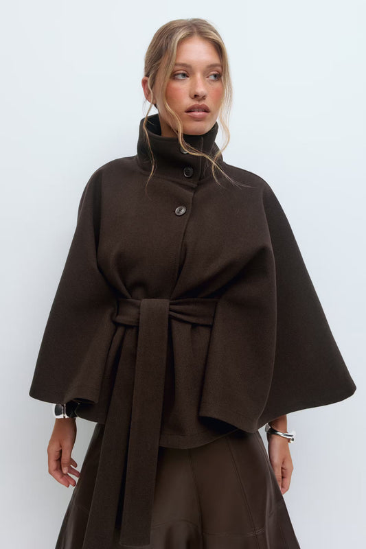 Liv | Belt Cape Coat