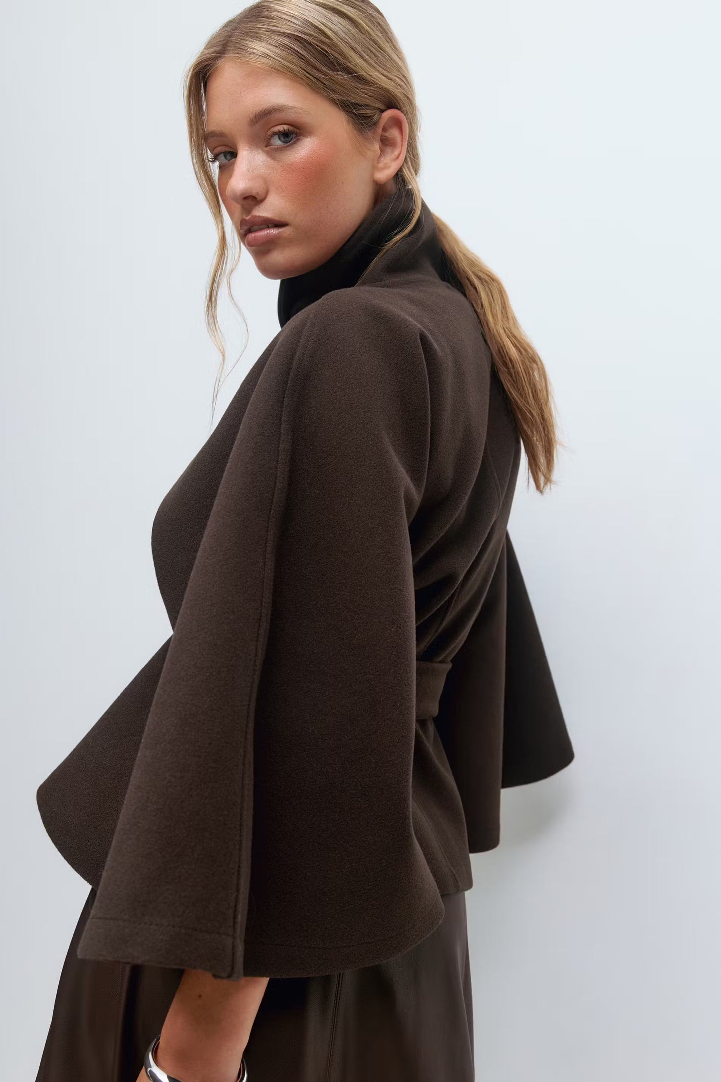 Liv | Belt Cape Coat