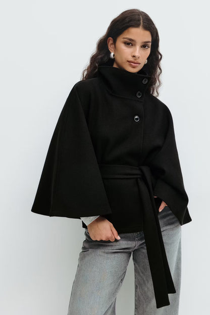Liv | Belt Cape Coat