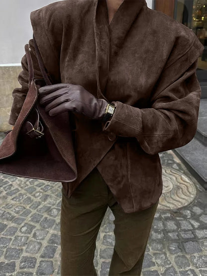 signe | Faux Suede Jacket