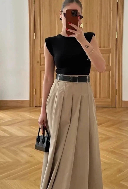 Maja | Pleated Midi Dress